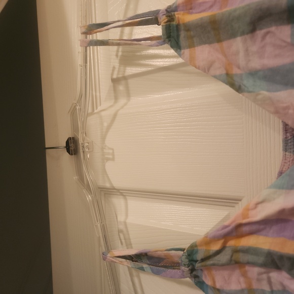 Wild Fable Plaid Spring Dress with Lining and Elastic Back - Picture 4 of 7